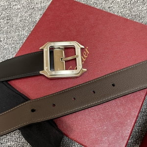 cartier卡地亚santos腰带 双面可调节牛皮皮带