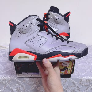 出全新aj6反射银 3m反光 41码 ci4072-001