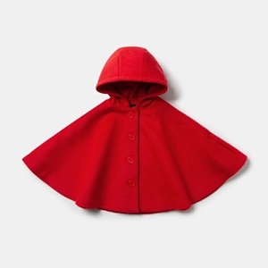 巴拉巴拉斗篷红色