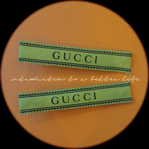 大牌丝带手工发饰 gucci丝带diy发饰发夹