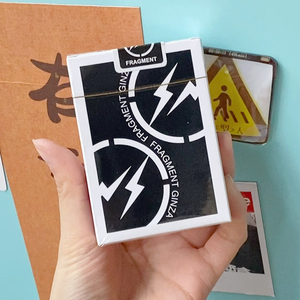 藤原浩联名扑克潮牌有趣配件闪电logo