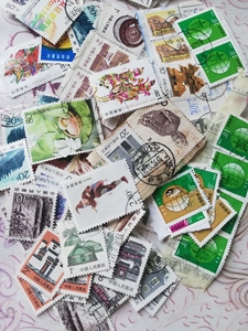 【特价包邮】中国信销邮票100张，用过的旧邮票，都带邮戳，可