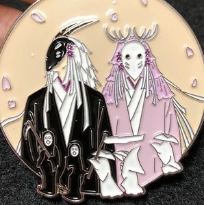 求购夏目友人帐丰月神不月神金属徽章