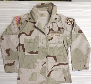 美国美产美军军版原品公发三沙 三色沙漠迷彩 dcu作战服上衣