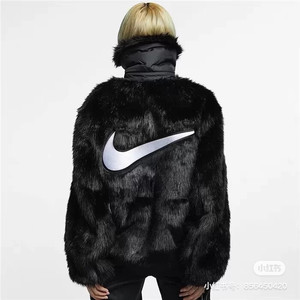 nike x ambush联名款皮草大衣