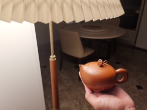 俊合号明德园吴义永 一品清莲壶 潮州朱泥手拉壶 紫砂壶 天