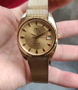 二手手表:好品全原装瑞士制造天克诺牌石英表.八卦盘.走时准确