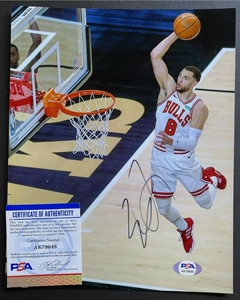 扣篮王扎克拉文签名10寸照片 收藏送礼