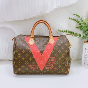 lv路易威登老花限量版涂鸦speedy30手提枕头包,95新_阿里巴巴找货神器