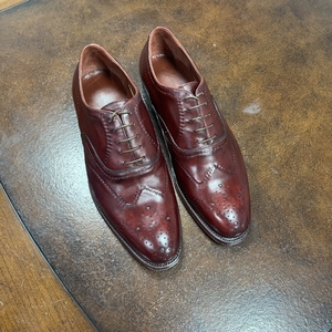 silvano lattanzi郎丹泽男士雕花牛津鞋