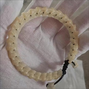 玉化蛇骨手链天然骨头文玩手串