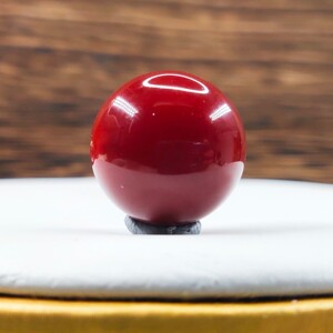 南红珠子 16mm圆珠 单珠 文玩手串配珠 顶珠 锁骨链珠