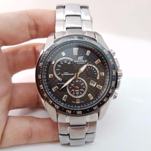 卡西欧手表男全自动机械石英夜光钢带大表盘男表ef-521 卡