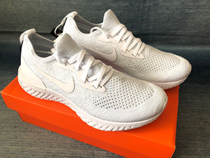 正品耐克flyknit女式超轻跑步运动鞋全新正品,白色37.