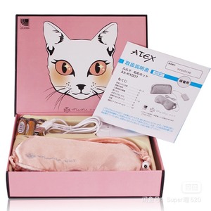 日本代购atex便携充电发热猫咪眼罩 蒸汽睡眠5…