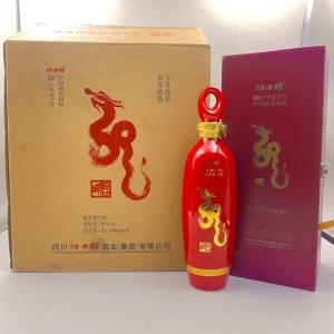 2013年53度江口醇蛟龙 500ml*4瓶浓香型白酒 高度纯粮酿造老酒