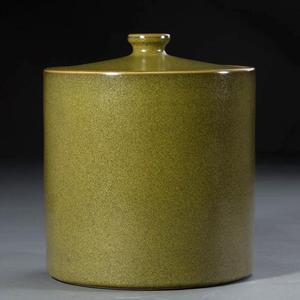 陶瓷器带盖米缸 茶叶末直筒油缸酒坛缸水缸储物罐10斤--100