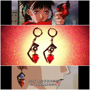 a kite 梅津泰臣 同款风筝耳环暗黑甜丧动漫蒸汽复古蹦迪