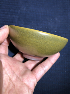 精品柴烧建盏刘学明茶末平口盏 ,.口径10.5×4.