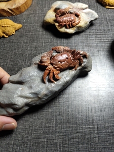 00杰长工厂店淘宝2222玉石原石寿山石雕芙a蓉石八方来财螃蟹风水d