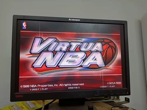 日本原装街机游戏机sega naomi nba篮球节目板,成