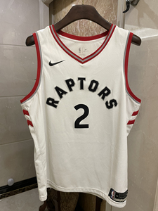 nike nba多伦多猛龙队伦纳德2号白红球衣背心