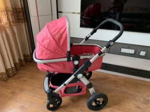 黄金宝贝高景观推车ht111,几乎全新,高景观:充气轮胎:避