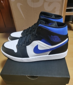 air jordan 1 mid aj1 皇家蓝 乔一小闪电