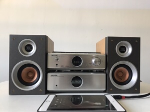 山水mc-1400c组合音响,没有遥控器,一对嗽叭都被小朋友