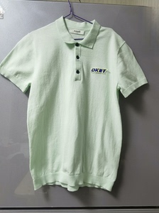 安奈尔男女童短袖T恤 淡绿色 100%棉针织衫，适合初夏及空
