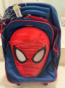 正版漫威蜘蛛侠拉杆箱书包，日本旅游时购入，全新未使用