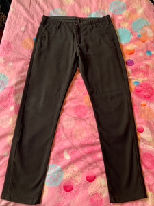 男士韩版修身黑色休闲裤，版型超正、175/82A，料子好也舒