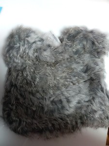 包邮！！全新！宝宝帽子冬帽小熊造型灰色兔毛宝宝帽子冬帽小熊造