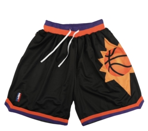 nba太阳队乌布雷保罗布克短裤训练篮球短裤男美式短裤复古休闲