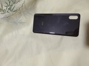 小米手机mix3后盖黑色后壳陶瓷后壳带指纹,原装拆机后盖,成