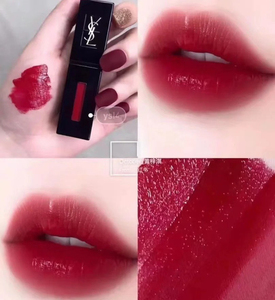 ysl圣罗兰黑管唇釉401车厘子浆果红