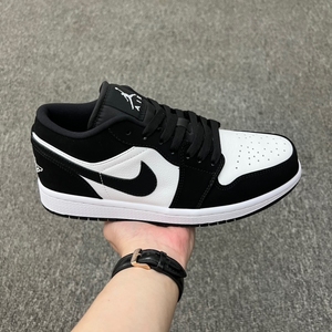 低帮 磨砂黑白 aj1 乔丹1代 aj1 乔1 低邦 黑白银