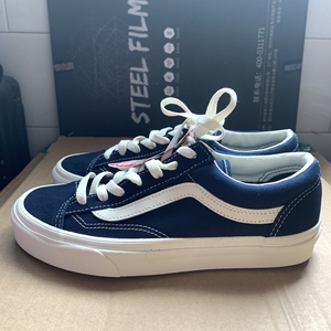 范斯vans藏蓝style 36蓝白低帮板鞋 全新正品36.