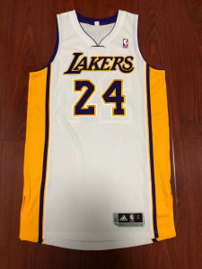 阿迪科比nba洛杉矶湖人队r30白主单标g球员版球衣