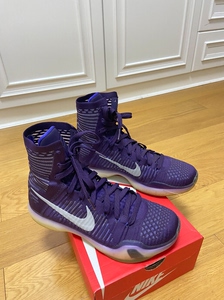 nike kobe x elite 科比十代 高帮精英紫 绝