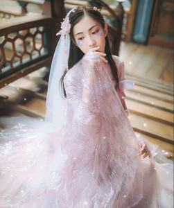 【暂挂】汉尚华莲花嫁系类传统汉服女高腰齐胸襦裙大袖衫鲛人泪