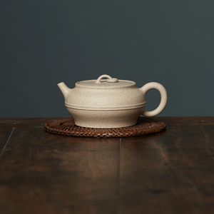 原矿白段泥230cc单圈壶实力匠人马小琴手工制宜兴紫砂壶实用茶具