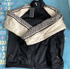 gucci 拼接复古棒球服经典夹克外套送礼推荐 男女同款 黑