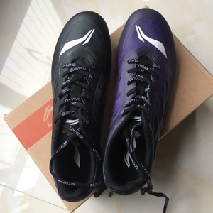 李宁钉鞋 黑紫鸳鸯ljjm004-7