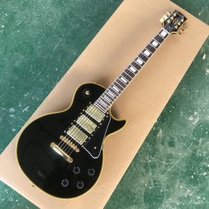 gibson吉普森custom黑美人电吉他黑色三拾音器