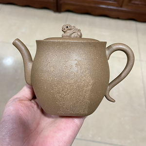 沈浩紫砂壶 狮蹲壶 陈腐原矿老段泥 全手工制作 容量300c