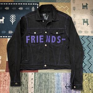 000人付款淘宝全新vlone牛仔上衣刺绣大v夹克外套男肖