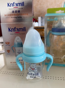 康婴健婴儿奶瓶宝宝玻璃奶瓶宽口径吸管母乳实感硅胶奶嘴，苏家屯