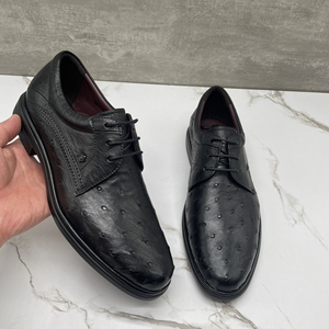 意大利宾度男鞋全鸵鸟皮高档商务休闲皮鞋加州鞋