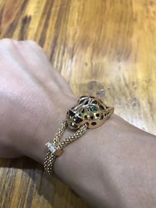 卡地亚豹头手链